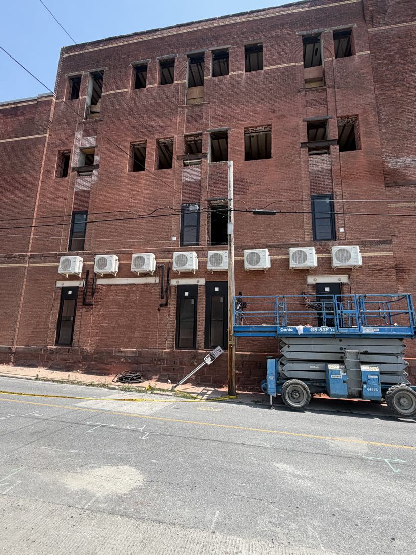 Multiple HVAC units installed for a building project
