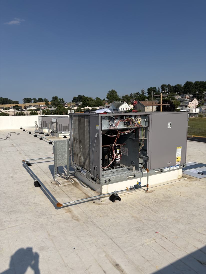 Commercial rooftop HVAC service and installation